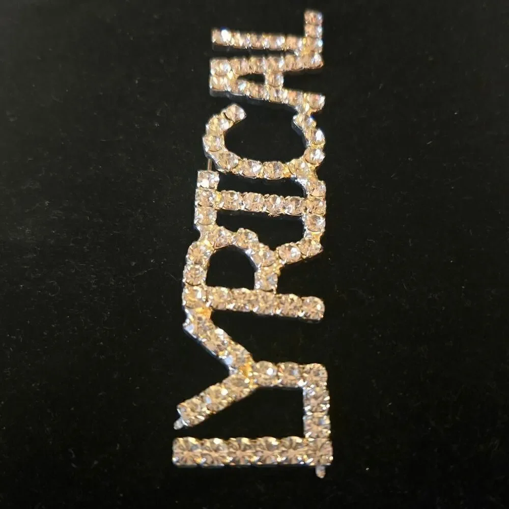 LYRICAL Rhinstone Brooch Pin